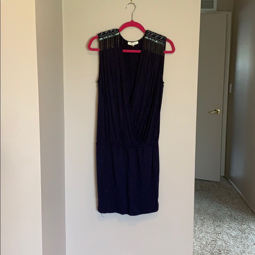 Navy blue casual dress